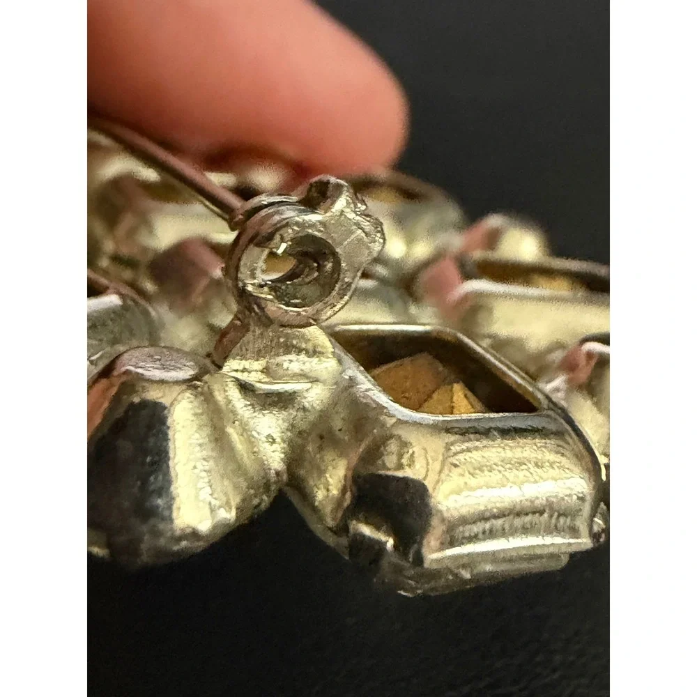 Vintage Rhinestone Brooch Estate Glam